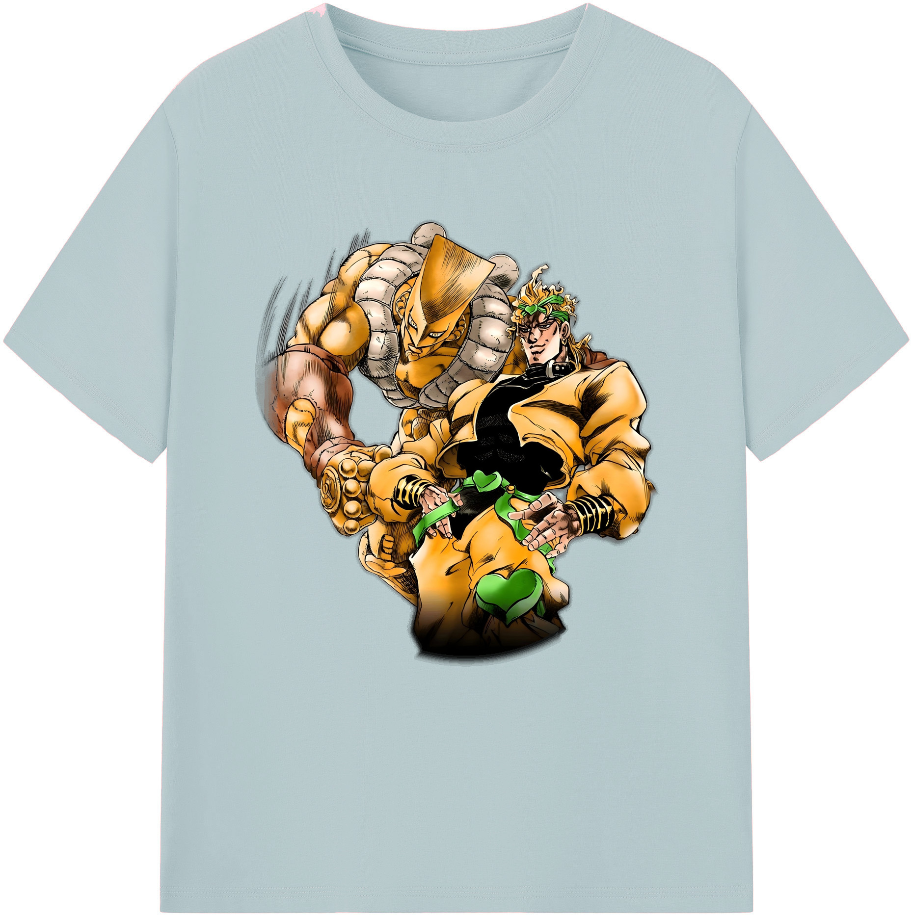 （画像用） ジョジョの奇妙な冒険 ディオ?ブランドー JoJo's Bizarre Adventure Dio Brando 綿100％半袖Tシャツ（フロントプリント）